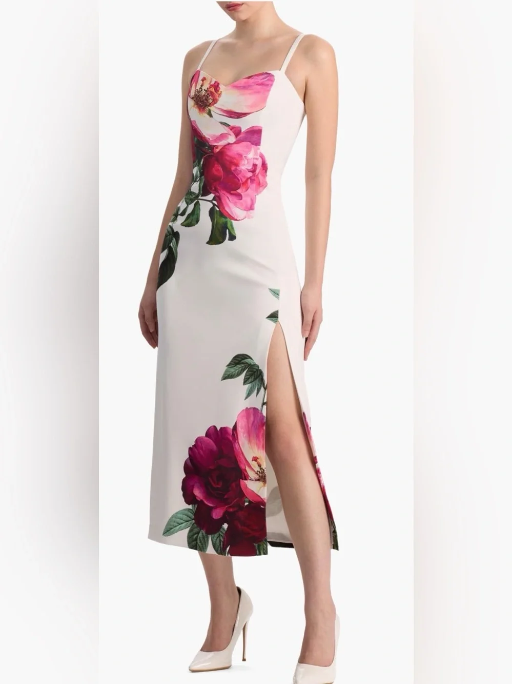 Alice + Olivia Nina Sweetheart Midi-Dress - Picture 4 of 7